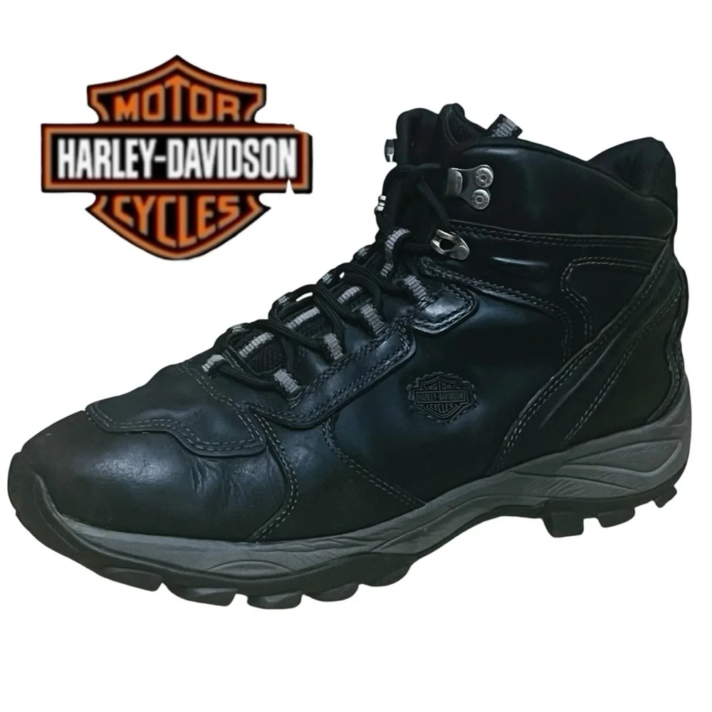 Harley-Davidson Trevorm Boots Hiking Men’s Black Sz 11